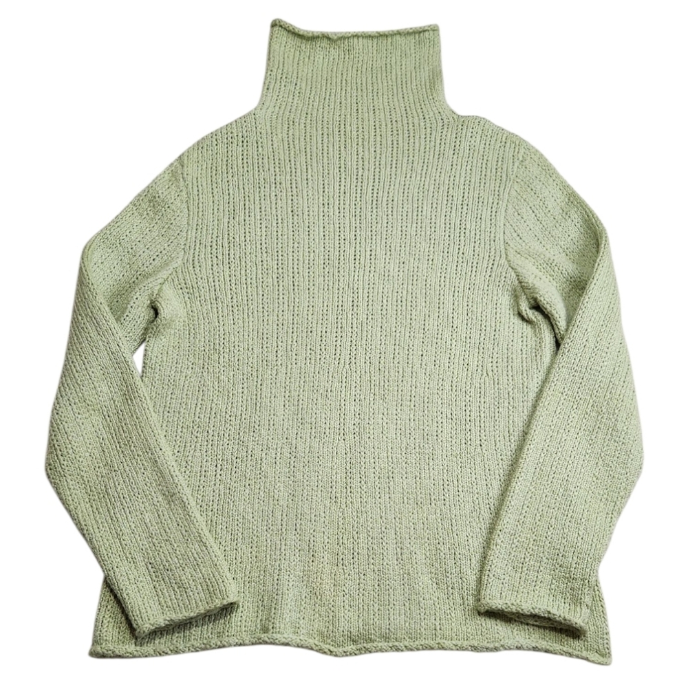 Eileen Fisher Light Green Turtleneck Sweater